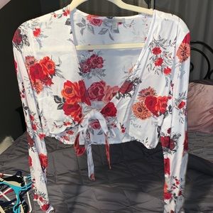 Floral crop top